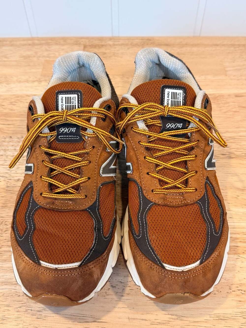 New Balance x L.L. Bean 990v4 Made in USA Brown Sneakers - Picture 3 of 9